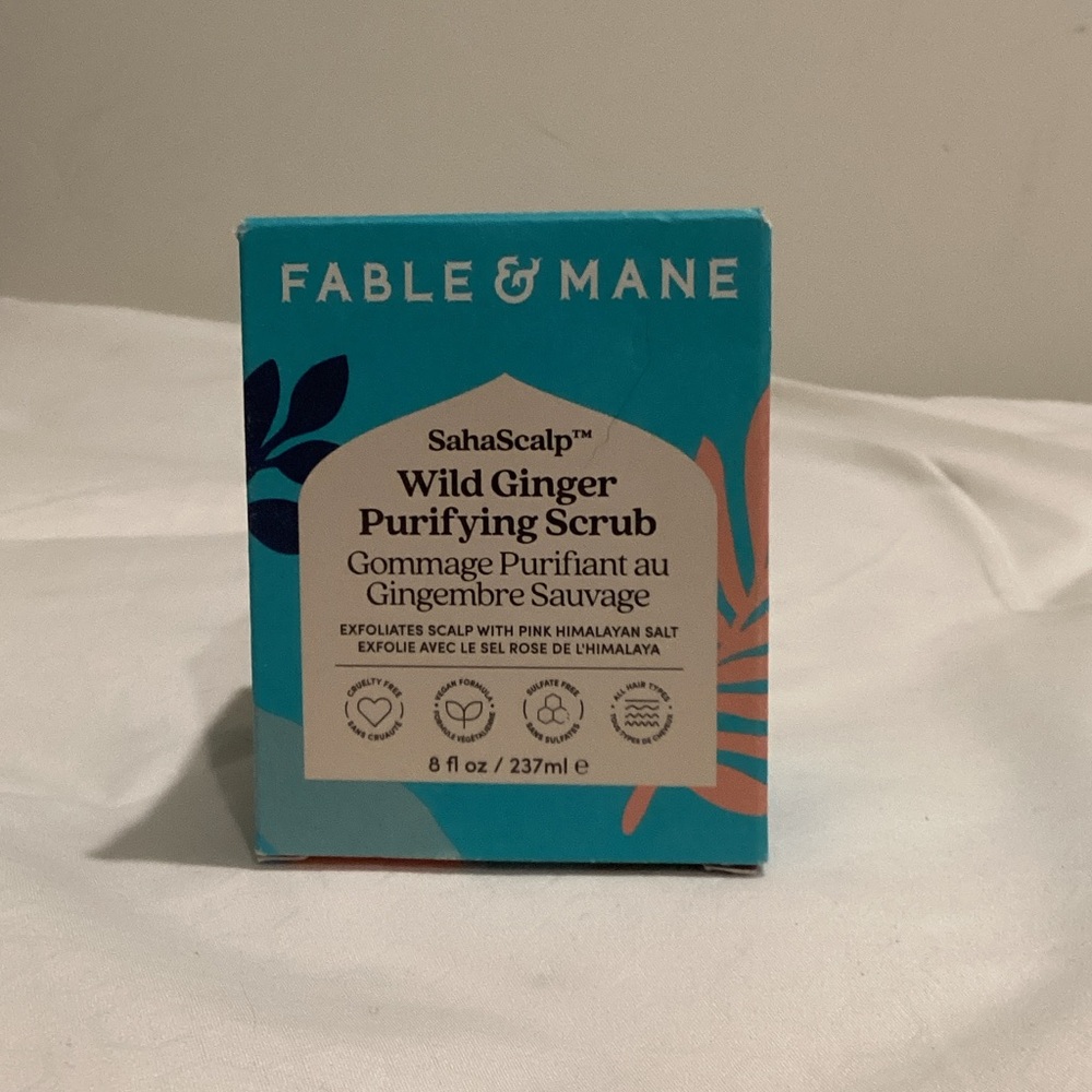 Fable & Mane SahaScalp Wild Ginger Purifying Scrub NIB